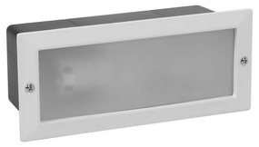 Segnapasso da Incasso IP44 Bianco con Base E27 Colore Bianco