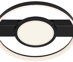 Plafoniera LED moderno Frames, nero43.5 cm dimmerabile