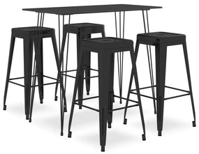 Set Da Bar 5 Pz Nero /