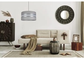 Lampadario su corda CORAL 1xE27/60W/230V d. 40 cm grigio