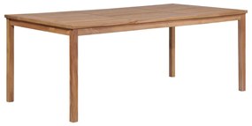 Tavolo da giardino 200x100x77 cm in legno massello di teak