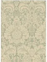 GP & J Baker Carta da parati Queen's Damask - Aquamarine