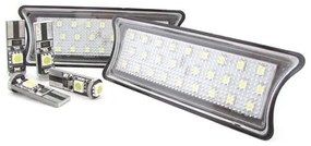 Kit Plafoniera Luci Led Di Cortesia Lettura BMW E60 E65 E87 Bianco 4 Lampade Led T10 Canbus Incluso