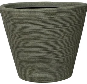 Vaso per piante e fiori SHABBY in polietilene verde H 44.5 cm Ø 55 cm