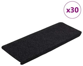 Tappetini Autoadesivi Per Scale 30 Pz Neri 65x24,5x3,5 Cm /