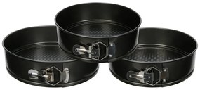 Set 3 tortiere 22, 24 e 26 cm con chiusura a cerniera