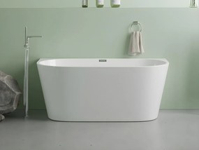 Vasca da bagno semi freestanding 175 litri 130 x 71,5 x 58 cm Acrilico Bianco - DIVINA