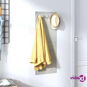 vidaXL Appendiabiti a Parete 80x30 cm Vetro Temperato Muro in Pietra