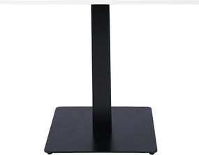 Tavolo da bar ristorante quadrato 80x80 cm con piano laminato Bianco frassino H 75