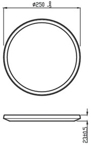 Philips - Lampada LED dimmerabile da esterno SUPERSLIM LED/15W/230V IP54 nero
