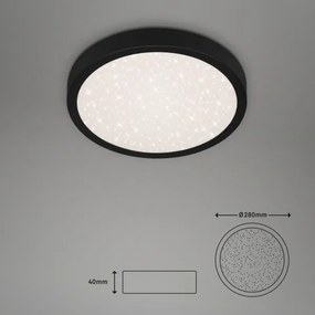 Briloner 3048-015 - Plafoniera LED RUNA LED/18W/230V nero