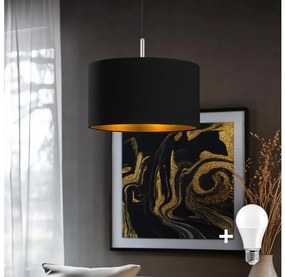 Eglo - Lampadario LED a cavo TUNJA 1xE27/60W/230V nero