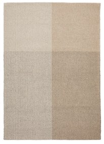 Kave Home - Tappeto Sulema in lana a quadri beige 160 x 230 cm