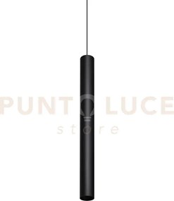Look round sospensione 1 luce attacco gu10 d.6x70cm nero