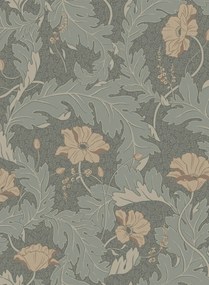 Sandberg Carta da parati Charlotta - Forest Green