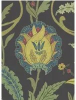Lewis & Wood Carta da parati Ipek Damask - Black/ Gold