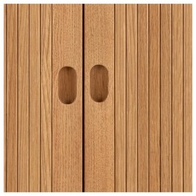 Armadio in rovere con ante scorrevoli in colore naturale 80x145 cm Langley - Actona