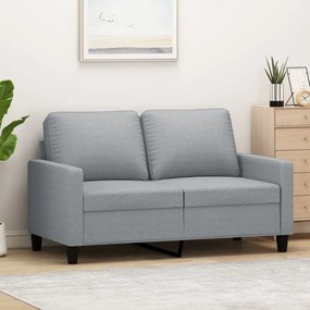 Divano A 2 Posti Grigio Chiaro 120 Cm İn Tessuto /