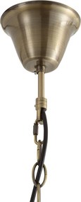 Lampada a sospensione classica bronzo con vetro opale 5 luci - Katarina