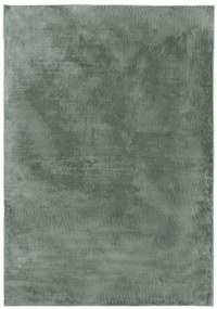 benuta Basic Tappeto di pelliccia Furry Verde 80x150 cm - Tappeto design moderno soggiorno