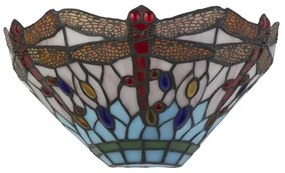 Searchlight 1283-17 - Tiffany Applique LIBELLULA 1xE14/60W/230V