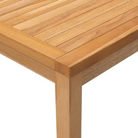 Tavolo da pranzo per giardino 110x110x77 cm in massello di teak