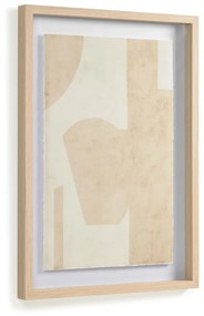 Kave Home - Quadro Nannete forme geometriche beige 50 x 70 cm