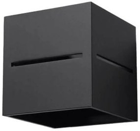 Applique da Parete in Alluminio LOBO G9 Nera Bidirezionale da interno