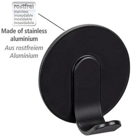 Ganci metallici autoportanti nero opaco in set di 2 pezzi Bivio - Wenko