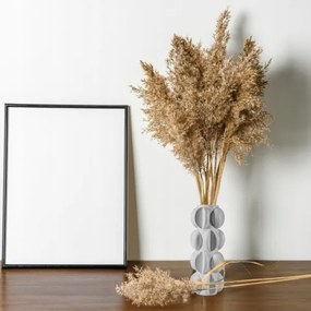 Vaso in resina 37x19 cm / Bianco opaco