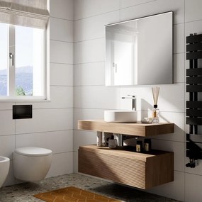 Mobile da bagno sotto lavabo Step rovere L 100.3 x H 30 x P 46 cm 1 cassetto, lavabo non incluso