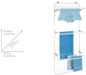 WENKO 63010800 - Stendibiancheria 51x142 cm bianco/grigio