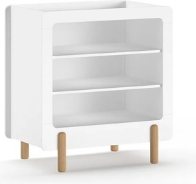 Cassettiera per bambini bianca con fasciatoio 88x95x57 cm Smile – Vipack