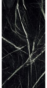 Piastrella da pavimento interno 60 x 120 cm Sp. 6 mm rettificato Marmotech Lux in gres porcellanato nero e verde lucido traffico medio forte (pei 3/5) 2.16 mq