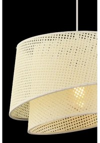 Lampadario a cavo BARETTE 1xE27/60W/230V crema