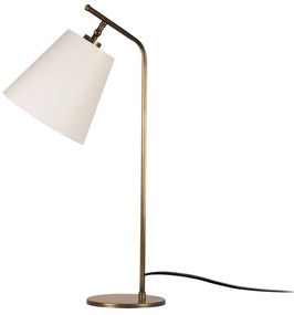 Lampada da tavolo in bianco e bronzo (altezza 67 cm) Salihini - Opviq lights