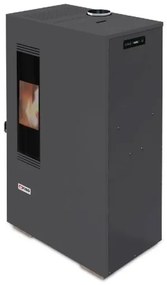 Stufa A Pellet Ad Aria 5 kW Mini King Slim 5 Antracite