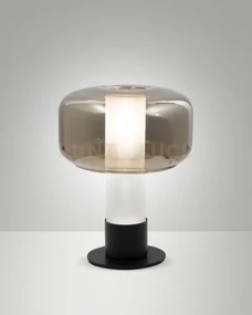 Flick lampada da tavolo oro 1 luce attacco e14 dimmerabile