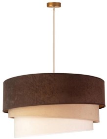 Duolla - Lampadario a sospensione con filo DEVON 1xE27/40W/230V diametro 45 cm marrone/beige