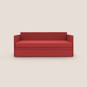 Brenta Divano duplex con doppio letto in tessuto simil cotone impermeabile T13 rosso
