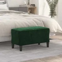 Panca Verde Scuro 70x35x41 cm in Velluto 349399