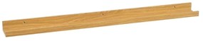 Mensola per quadri in rovere decorato in colore naturale 100 cm - Casa Selección