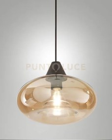 3489-50-125 edison vetro ambra completo di cavo x kit luci d.27cm h...