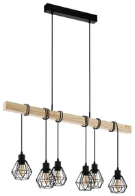 Eglo 44076 - Lampadario a cavo TOWNSHEND 6xE27/60W/230V