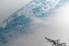 Stampa su tela – Alberi di pino innevati