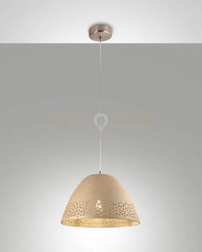Casale sospensione kaki 1 luce attacco e27 in metallo e ceramica
