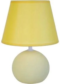 Tosel  Lampade d’ufficio lampada da comodino tondo legno crema e giallo  Tosel