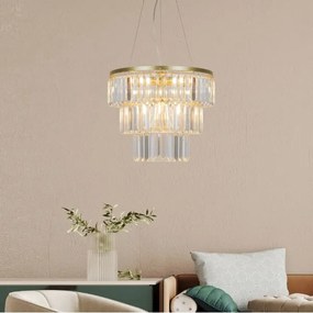 Zuma Line P17127-4-1GD - Lampadario a sospensione con filo TIFANNY 4xE14/40W/230V oro