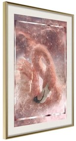 Poster  Stellar Bird  Cornice Quadri Cornice d'oro con passe-partout, Larghezza x Altezza Home decor 40x60