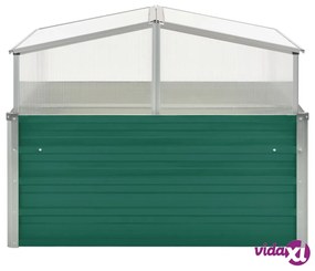vidaXL Serra Verde 100x100x77 cm in Acciaio Zincato